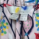 NWOT Boden Silk Light Pink Floral Bird Pattern Shorts Size 8 Photo 2