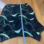 Susan Lawrence 2-Piece Skirt & Top Set Black Green Abstract Print - Size 1X-2X Photo 3