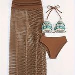 Andrea’s Deal NWT AD Tribal Print 3 Piece Set Bikini, SIZE L Photo 1