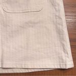 J.Crew  Textured Denim Patch Pockets‎ Gold Buttons Mini Skirt in Ecru Size 27 Photo 10