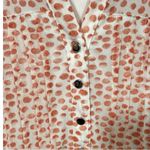 Roz & Ali Roz & Ali Mesh Dot Print Popover Blouse Top Orange Size 1X Feminine Romantic Photo 8