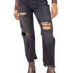 Free People  We The Free Baggy Boyfriend Jeans Distressed Tapered Women’s Size 27 Photo 0