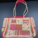Kate McRostie SKU 7757 HoBo Patchwork Tote Bag purse Red Photo 0