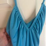 H&M NWT blue teal size medium bodysuit sweetheart bodycon Photo 2