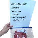 Band of Gypsies BOG Red Floral Crop Top Flutter Sleeves Ruched Front Size Large Photo 8