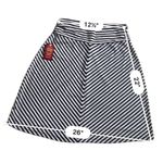 Faded Glory  Skirt Black/White Striped Jersey Size S Photo 3