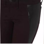 Rag and Bone Wine Black Pop Legging Lamb Leather Panel Skinny Jeans Size 25 Photo 5