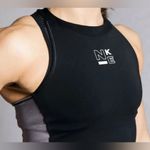Nike  Sports Bra Crop Top Black Gray Colorblock.  Size Women's small Photo 1