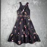 Kate Spade Dress Black Pink Floral Print Dress Printed in Bloom Party Cocktail 0 Photo 2