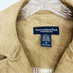 Abercrombie & Fitch  Caramel Corduroy Double Breasted Long Jacket Size Medium Photo 6