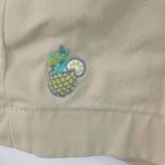 Brooks Brothers  14 35 Pineapple Embroidered Khaki Shorts Plus Photo 1