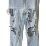 Urban Outfitters BDG  Jeans Womens 26 Mom High Rise Thrashed Distressed Denim Photo 0