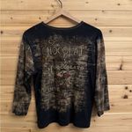 Y2K Vintage Cactus Size Large Chocolate Graphic All Over Print Tee Brown Photo 8