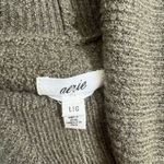Aerie Deep Olive Green Cozyup Waffle Knit Sweater Dress Large NWT Photo 2