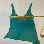 Turquoise Etro beaded asymmetrical tank size M Blue Size M Photo 3