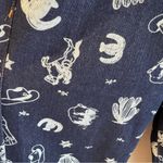 NWT Cali1850 Wide Leg Western Print Jeans Size 30 Blue Photo 3