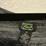 Shannon Ford New York Heathered Gray Women's Blouse 1X Photo 3