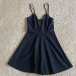 Charlotte Russe Black V Skater Dress Photo 0