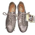 Toms NEW  Metallic Leather Women's Lenox Sneakers size 5.5 Pewter Photo 0