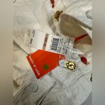 HEARTS OF PALM Womens White Button Up Floral Mimosa Time Jacket Cropped Size 12 Photo 6