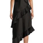 Gianni Bini  Black Ruffle Midi Dress Photo 2