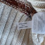 Madewell Striped Metcalf Mockneck Sweater in Ivory Wool Blend Sz Small Photo 7