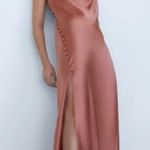ZARA  Satin cowl neck maxi dress size xs  Photo 0