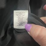 Love Tree Large Faux Leather Trim Button Up Sheer professional Career blouse Photo 7