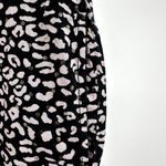 Victoria's Secret Pajama Pants Lounge Leopard Animal Print Drawstring Black M Photo 1