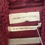 Urban Outfitters  Hoodie Plum Sherpa/ Teddy Cropped Hoodie Sz M NWT Fleece Cozy Photo 7