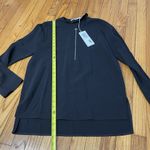 Stella McCartney Stella‎ McCartney NWT Black Arlesa Quarter Zip Blouse Size 40 Photo 7