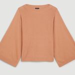 Karen Millen Cashmere Blend Drama Sleeve Slash Neck Knit Top Photo 3
