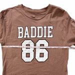 Organic Generation Big Kid/Junior Luxe Baddie 86 Boxy Crop Top Small Brown Size undefined Photo 3