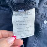 Prada Womens Navy Blue Cotton & Linen Ankle Zip Pull On Skimmer Shorts Size 38 Photo 5