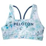 PELETON Blue Diamond Tie Dye V Back Sportsbra Small Gym Workout Active‎ Comfy Photo 1