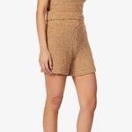 SKIMS  Cozy Knit High Rise Lounge Shorts In Camel Brown Photo 2