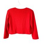 Castleberry London New York Vintage Crop TomatoRed Crop Jacket Gold Tie Grommet Red Size 10 Photo 4