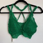 Aerie NWT  Padded Lace Strappy Bra in Alpine Green Photo 0