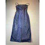 Cache  Blue Midi Dress Sleeveless Party Cocktail Evening Formal Occasion Photo 3