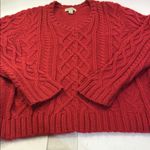 st. john's bay Red Cable Knit Sweater Photo 5