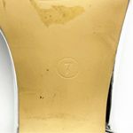 Liliana Silver Adjustable Ankle Strap Chunky Block Heels, Size 7 Photo 1