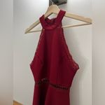 Lulus EUC Reach Out My Hand Burgundy Lace Skater Mini Dress Size Small Photo 6