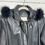 Worthington  Genuine Lambskin Leather Jacket Black Size Medium Photo 11