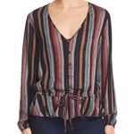 Rails Beaux Varadero Stripe Peplum Top Size Small Photo 0