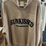 Sunkissed Coconut Quarter Zip Sweatshirt Photo 3
