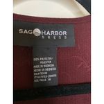Sag Harbor Burgundy Shift Dress w Short Sleeve Cover Up Sz 14 Photo 10