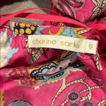 Charina Sarte Vibrant Pink Bohemian Talaia Cut Out Mini Dress NWT Photo 5