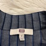 Etcetera NWOT flax linen blend stretch shirt dress navy blue 4 Photo 4