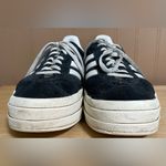 Adidas  Gazelle Bold Core Platform Black/White Suede Sneakers; Triple Sole; 8.5 Photo 3
