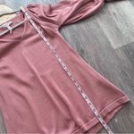 Apiece Apart  Mauve pink v neck sweater w/ puff‎ sleeve corset top Photo 3